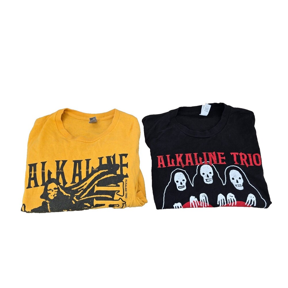 Alkaline Trio Skull Heart T  Tour Shirt Hot Topic Emo Punk Band Xl 2of